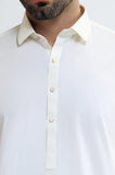 Cream Wash & Wear Shalwar Kameez