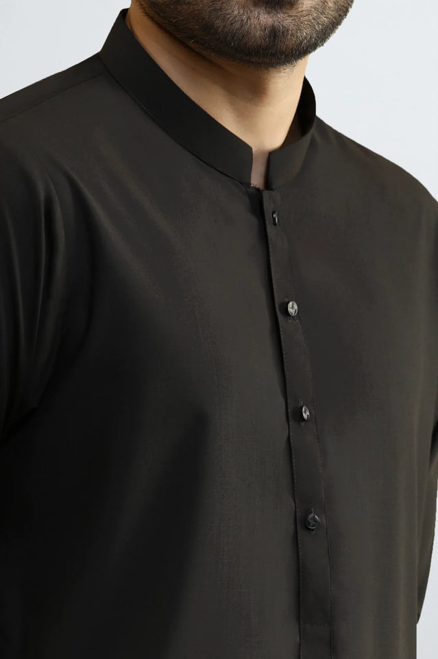 Black Wash & Wear Shalwar Kameez