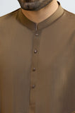 Dark Brown Wash & Wear Shalwar Kameez