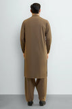 Dark Brown Wash & Wear Shalwar Kameez
