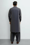 Dark Grey Wash & Wear Shalwar Kameez