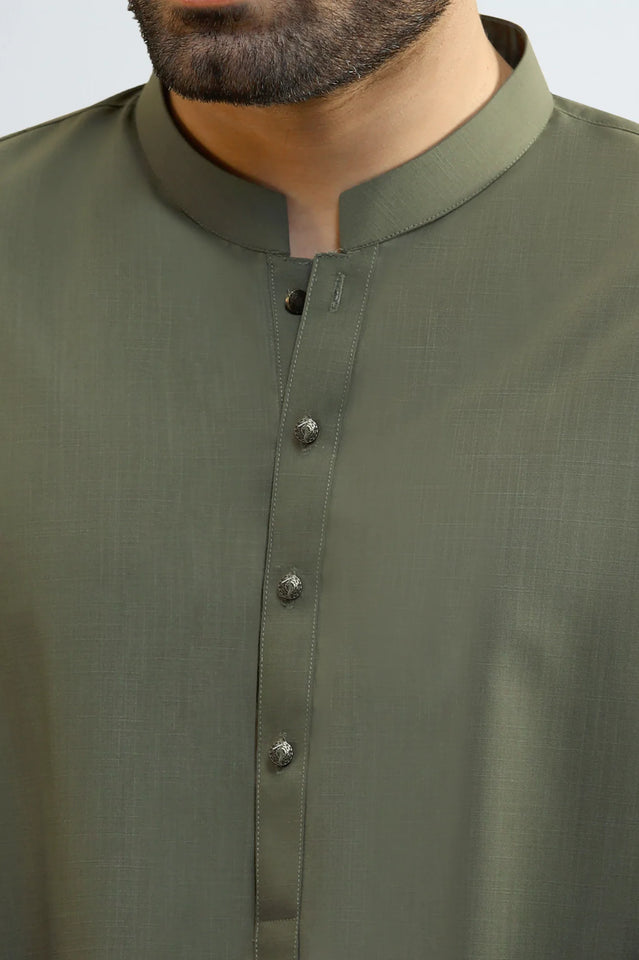 Green Wash & Wear Shalwar Kameez