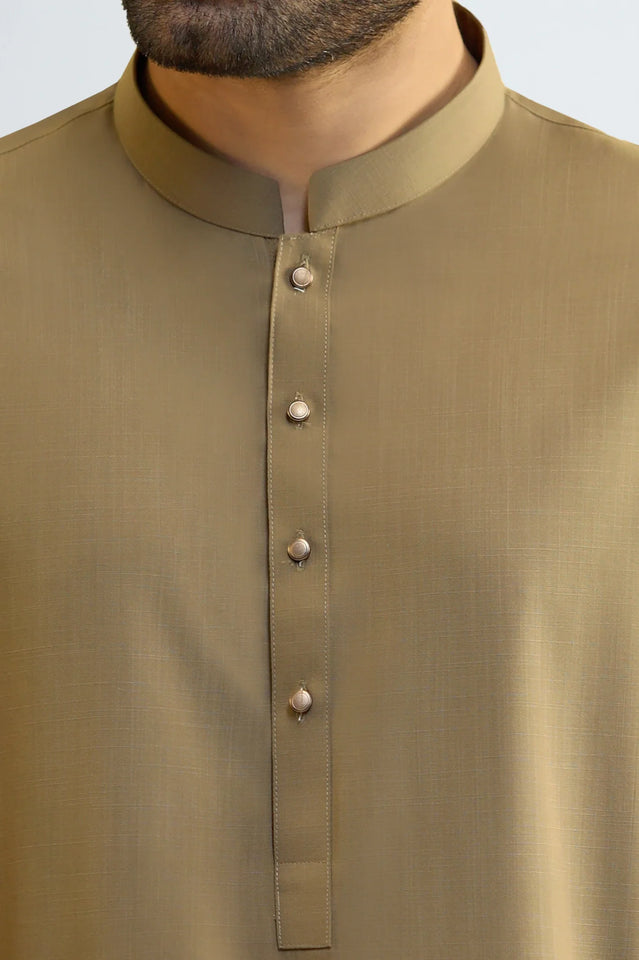 Light Brown Wash & Wear Shalwar Kameez