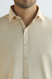 Fawn Wash & Wear Shalwar Kameez