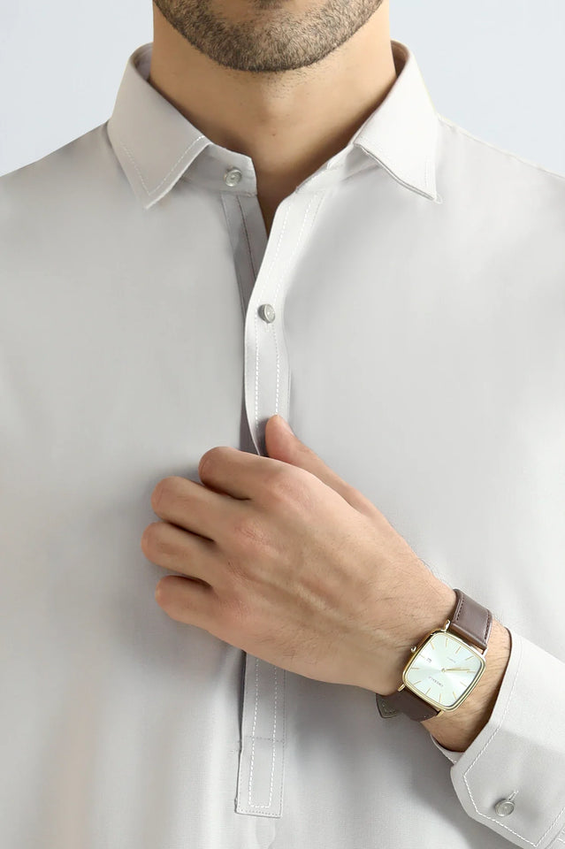 Beige Wash & Wear Shalwar Kameez