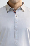 L-GREY Wash & Wear Shalwar Kameez