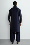 Navy Blue Wash & Wear Shalwar Kameez