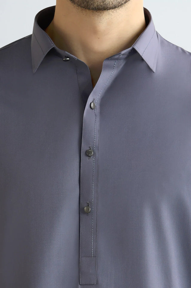 Grey Wash & Wear Shalwar Kameez