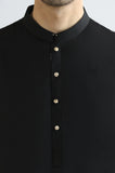 Black Wash & Wear Shalwar Kameez