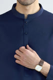 Navy Blue Wash & Wear Shalwar Kameez