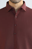 Maroon Wash & Wear Shalwar Kameez