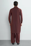 Maroon Wash & Wear Shalwar Kameez