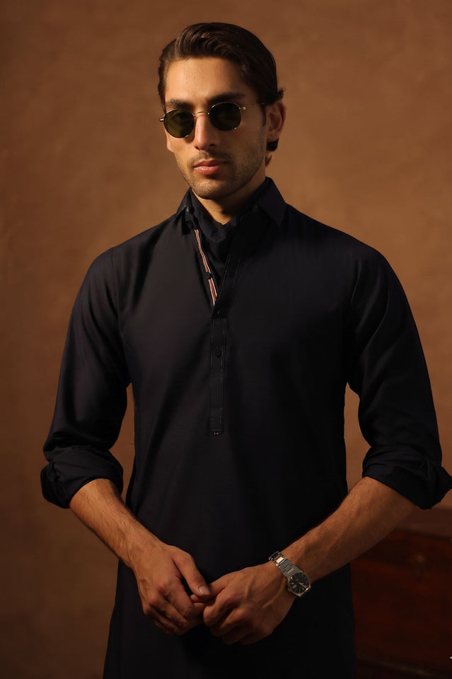 Grey Wash & Wear Shalwar Kameez