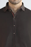 Coffee Brown Wash & Wear Shalwar Kameez