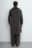 Dark Brown Shalwar Kameez with Shawl
