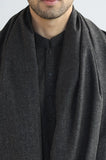 Dark Grey Shalwar Kameez with Shawl
