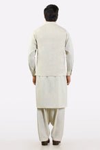 Cream Shalwar Kameez with Waistcoat