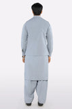Grey Shalwar Kameez with Waistcoat