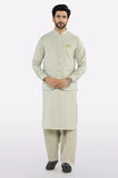 Light Green Shalwar Kameez with Waistcoat