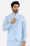 Sky Blue Shalwar Kameez with Waistcoat