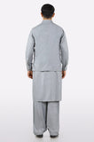 Light Grey Shalwar Kameez with Waistcoat