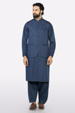 Navy Blue Shalwar Kameez with Waistcoat