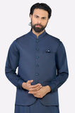 Navy Blue Shalwar Kameez with Waistcoat
