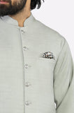 Light Green Shalwar Kameez with Waistcoat