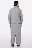 Light Grey Shalwar Kameez with Waistcoat