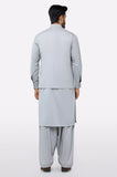 Light Grey Shalwar Kameez with Waistcoat