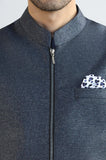 Blue Shalwar Kameez with Waistcoat