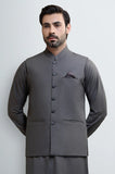 Dark Grey Shalwar Kameez with Waistcoat