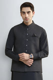 D-Grey Shalwar Kameez with Waistcoat