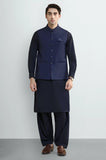 N-BLUE Shalwar Kameez with Waistcoat