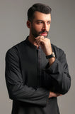 Black Wash & Wear Kurta Pajama