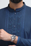 Teal Blue Wash & Wear Kurta Pajama