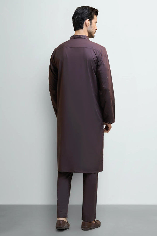 Bargundy Wash & Wear Kurta Pajama