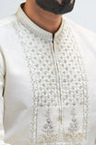 Cream Wash & Wear Kurta Pajama