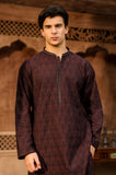 Burgundy Wash & Wear Kurta Pajama