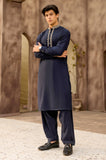 Navy Blue Wash & Wear Shalwar Kameez