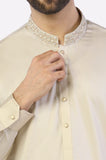 Fawn Cotton Shalwar Kameez