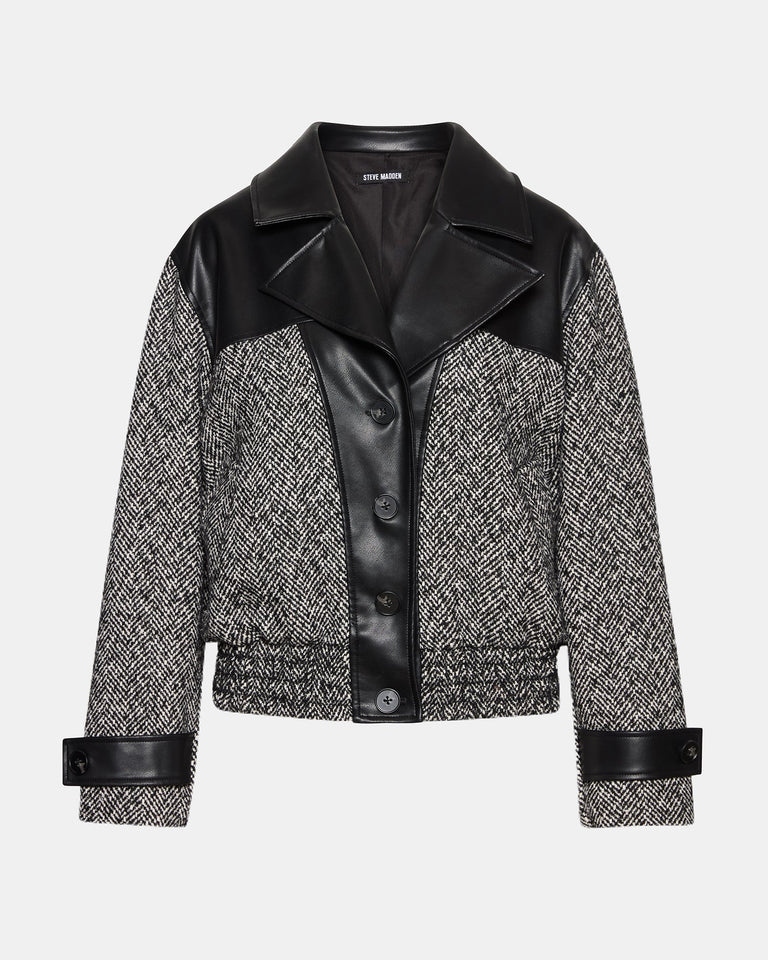 MERCEDES COAT BLACK MULTI