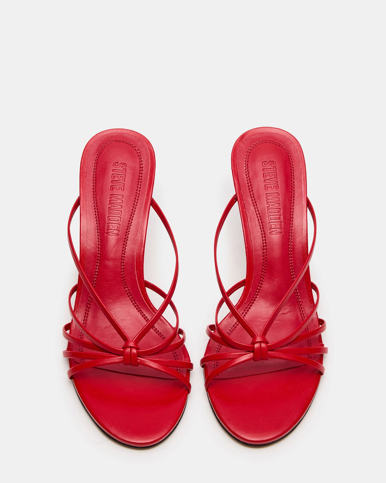 EDNA RED LEATHER