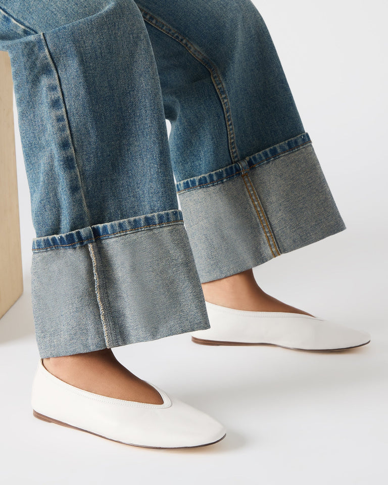 LENI WHITE LEATHER