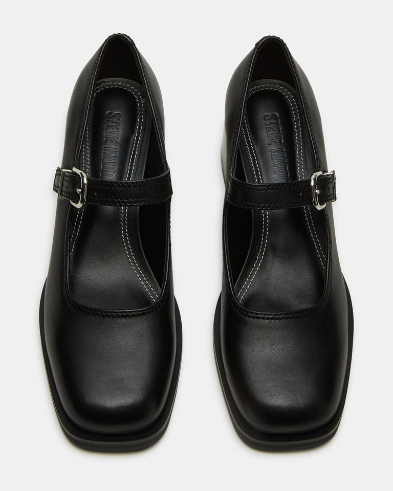 LISBON BLACK LEATHER