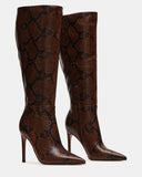 NITRO BROWN SNAKE WIDE CALF