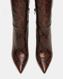 NITRO BROWN SNAKE WIDE CALF
