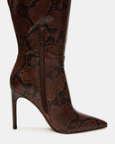 NITRO BROWN SNAKE WIDE CALF