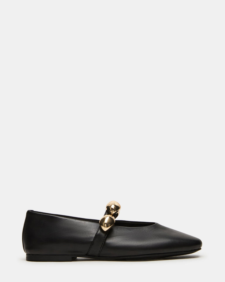 POPPIN BLACK LEATHER