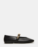 POPPIN BLACK LEATHER